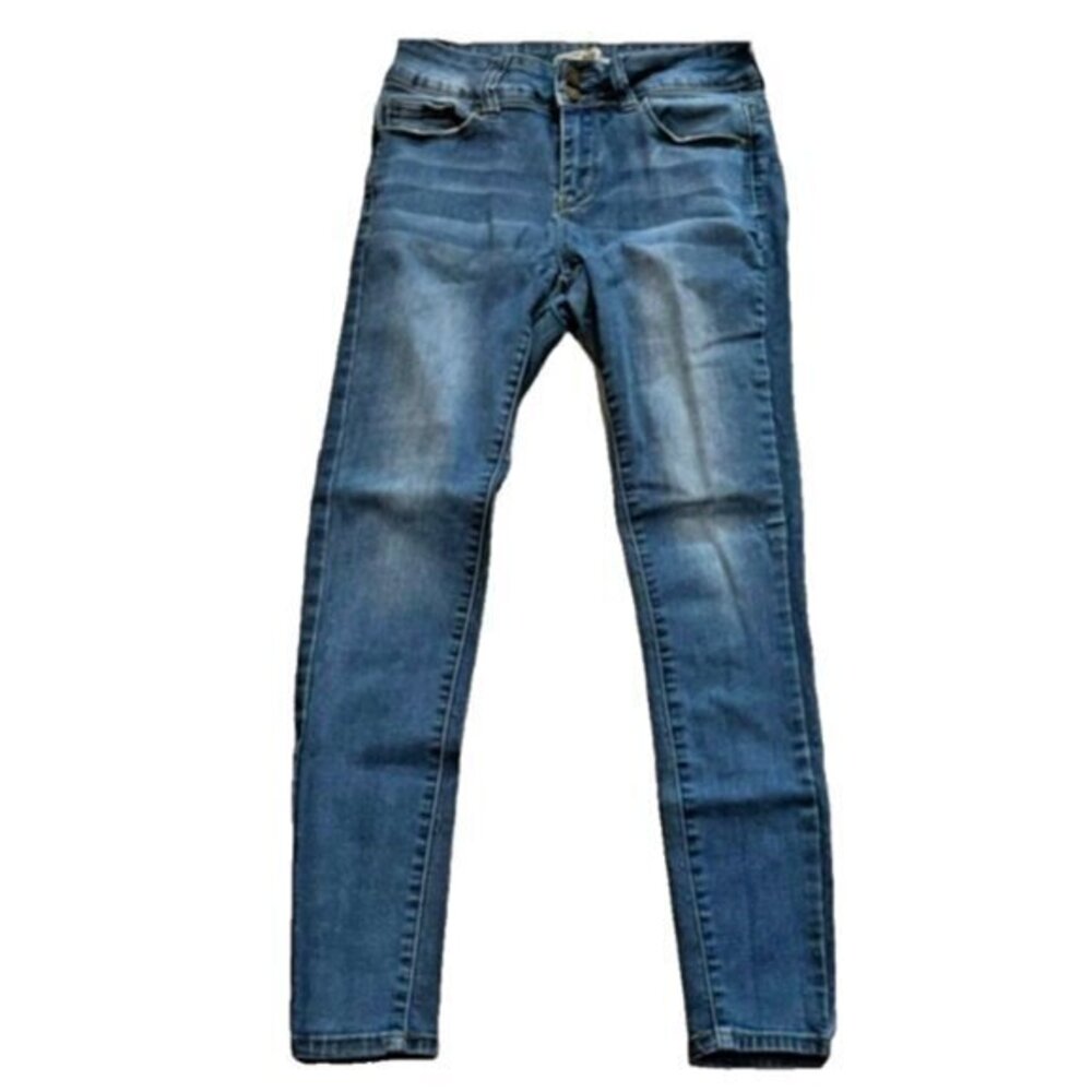 Blue Savvy Butt Sculpting Mid/High Waist Skinny Ankle Jeans